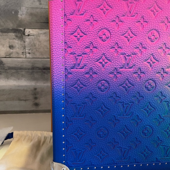 New! RARE LIMITED EDITION Louis Vuitton Virgil Cotteville 40 leather multicolor! - Picture 4 of 16